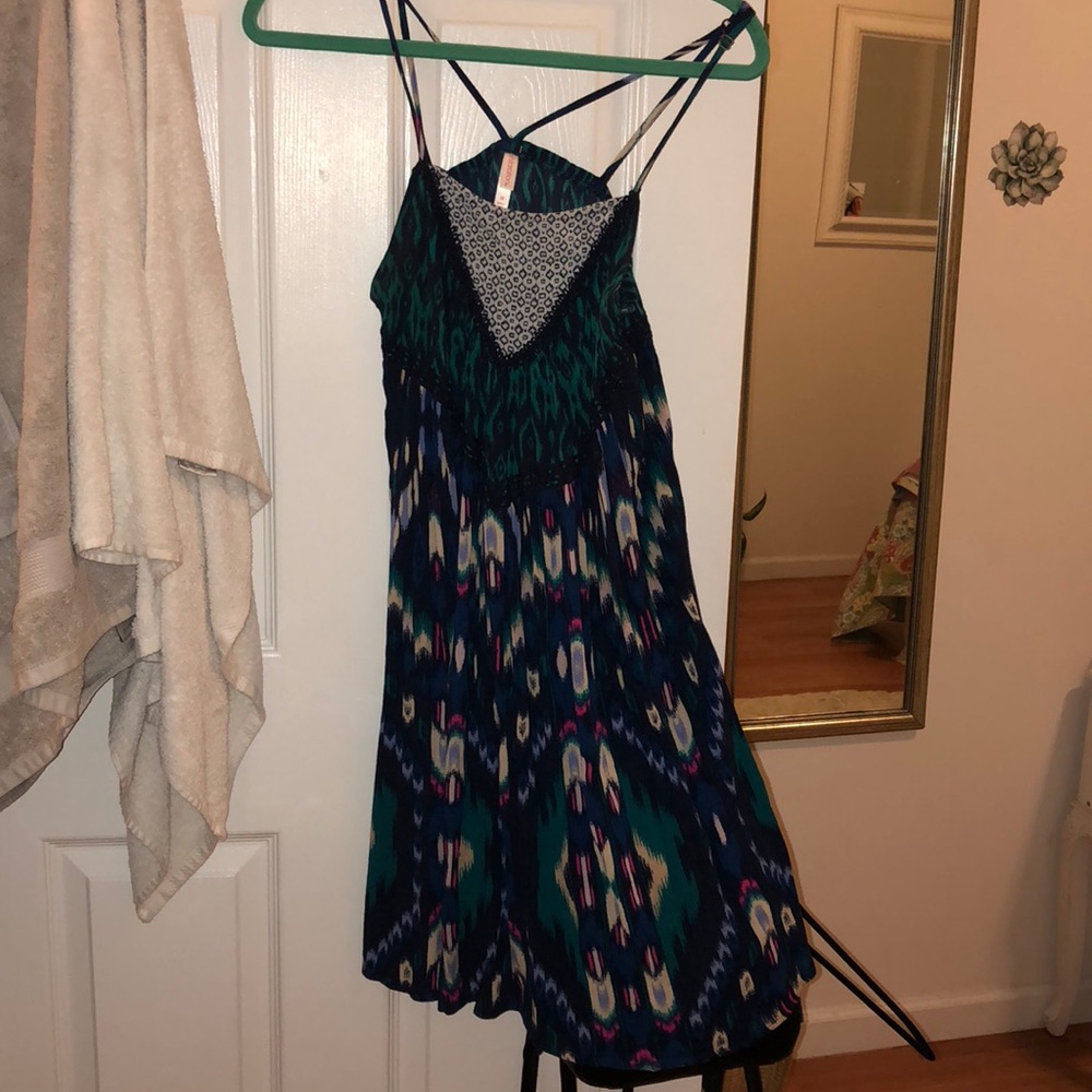 Pretty multi colored dress never been worn